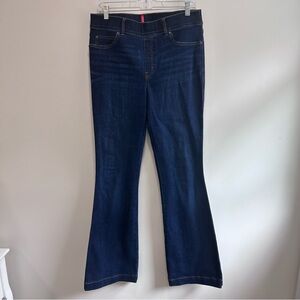 SPANX 20327T Flare in Midnight Shade Pull-on Stretch Denim Jean Size L